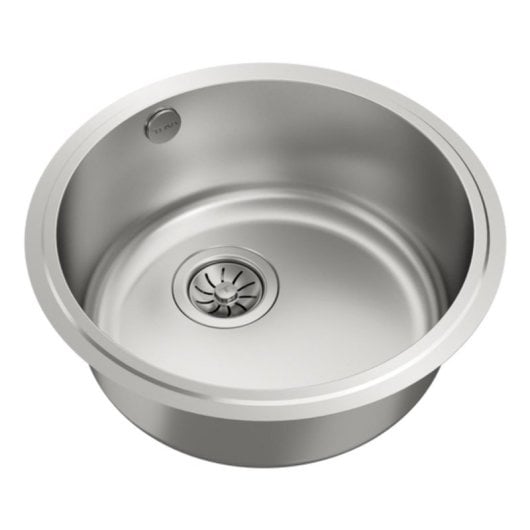 Fregadero Teka BE Ø390 Acero Inoxidable Bajo Encimera 45cm Redondo 1 Seno 180mm