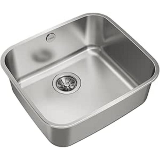 Fregadero Teka BE 45.40 Acero Inoxidable 1 Cubeta 450x400mm 20cm Profundidad Válvula 3½”