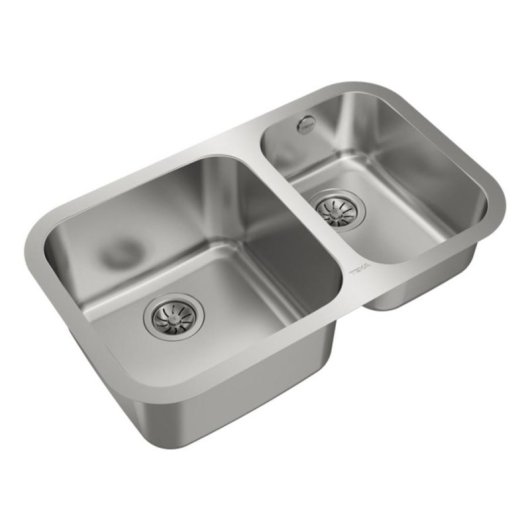 Fogão Teka BE 2C 785 Aço Inoxidável Sob Bancada 2 Pias 785mm