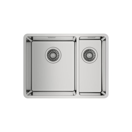 Évier Teka Be Linea RS15 2C 580 Acier Inoxydable 2 Cuves Capacité XXL Design Moderne