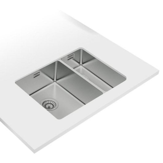 Évier Teka Be Linea RS15 2C 580 Acier Inoxydable 2 Cuves Capacité XXL Design Moderne