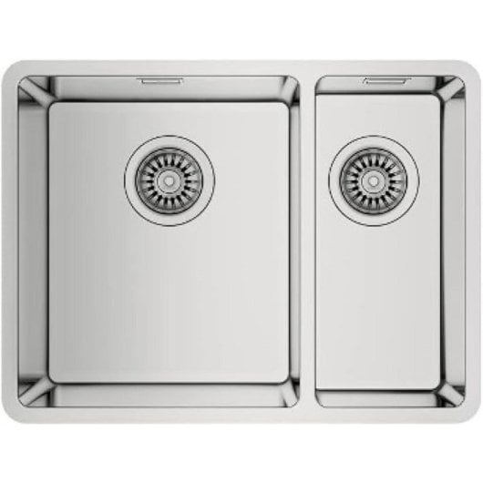 Évier Teka Be Linea RS15 2C 580 Acier Inoxydable 2 Cuves Capacité XXL Design Moderne