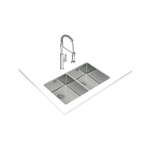 Évier Teka RS15 2C 740 Acier Inoxydable Installation Facile Capacité XXL