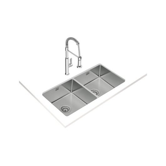 Fregadero Teka Be Linea RS15 2C 860 Acero Inoxidable Rectangular 2 Senos