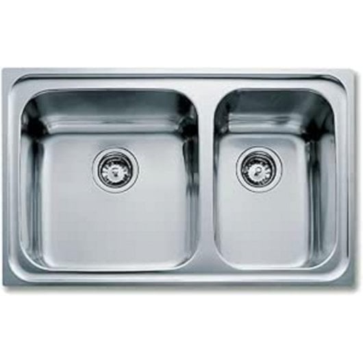Fregadero Teka Classic 2C 80 Acero Inoxidable 2 Cubetas Encastre 80 cm Fregadero Teka Classic 2C 80 Acero Inoxidable 2 Cubetas Encastre 80 cm