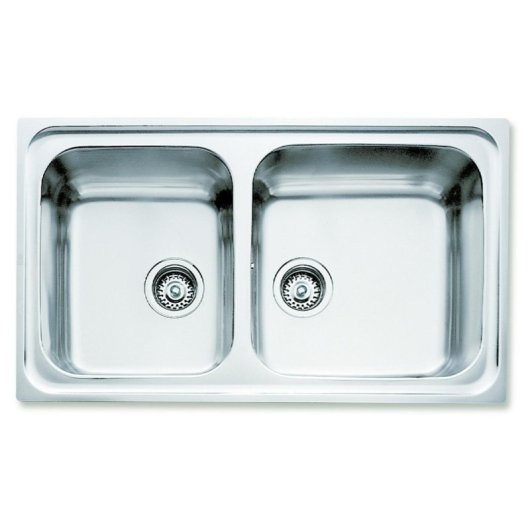 Fregadero Teka 10119021 Acier Inoxydable Semicírculo 2 Cubetas 75 ans de Garantie