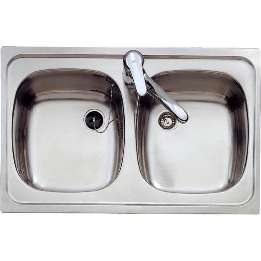Fregadero Teka E/50.2C Acciaio Inox 18/10 2 Vasche 50.8 mm Scarico Fregadero Teka E/50.2C Acciaio Inox 18/10 2 Vasche 50.8 mm Scarico