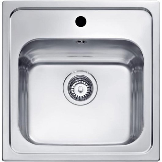 Fregadero Teka Eline 1C Acero Inoxidable 1 Cubeta 50cm Profundidad 180mm Sobremueble