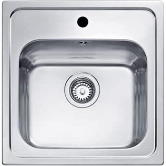 Fregadero Teka Eline 1C Acero Inoxidable 1 Cubeta 50cm Profundidad 180mm Sobremueble