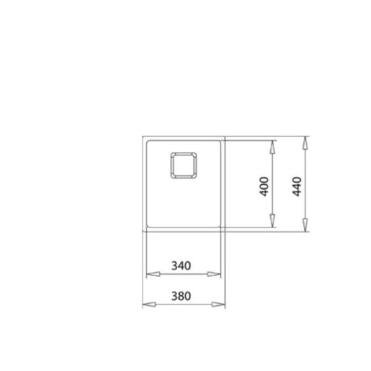 Fregadero Teka Flex Linea RS15 34.40 Acero Inoxidable Bajo Encimera 44x38x20 cm