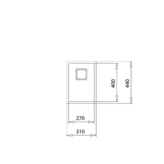 Fregadero Teka Flex Linea RS15 27.40 1 Seno Acero Inoxidable Empotrado 440x310 mm