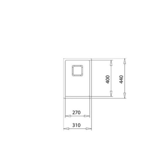 Fregadero Teka Flex Linea RS15 27.40 Acero Inoxidable 1 Seno Empotrado 440x310 mm