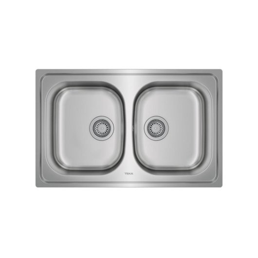 Fregadero Teka Universe 80 T-XP 2C Acero Inoxidable 2 Cubetas Encastrado 790x500 mm