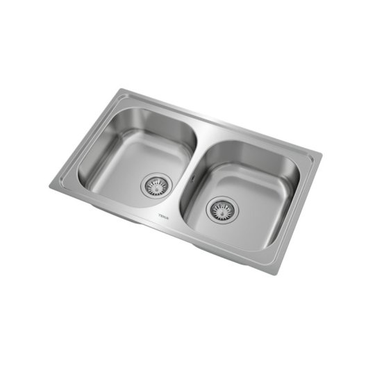 Fregadero Teka Universe 80 T-XP 2C Acero Inoxidable 2 Cubetas Encastrado 790x500 mm