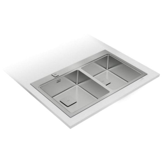 Fregadero Teka Zenit RS15 2C 86 Acero Inoxidable 2 Cubetas 860x520 mmFregadero Teka Zenit RS15 2C 86 Acero Inoxidable 2 Cubetas 860x520 mm