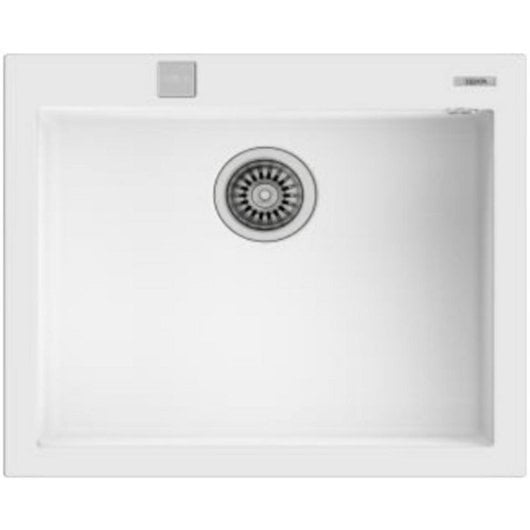 Fregadero Teka Tegranite Forsquare 50.40 TG Blanc 1 Cuve 570 x 500 mm