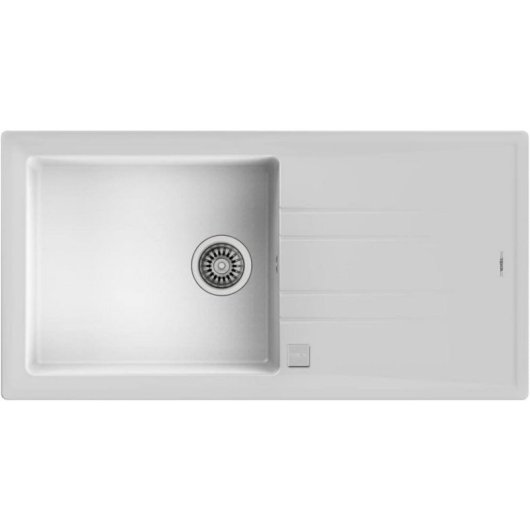 Fregadero Teka Stone 60 L-TG 1C 1E Blanco Tegranite+ Cubeta Grande y Escurridor