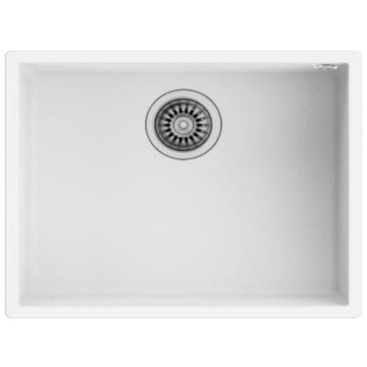 Fregadero Teka Square 50.40 TG Blanco Tegranite+ 1 Cubeta Bajo Encimera 500x400mm