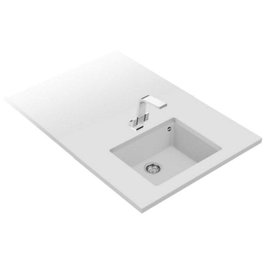 Fregadero Teka Square 50.40 TG Blanco Tegranite+ 1 Cubeta Bajo Encimera 500x400mm