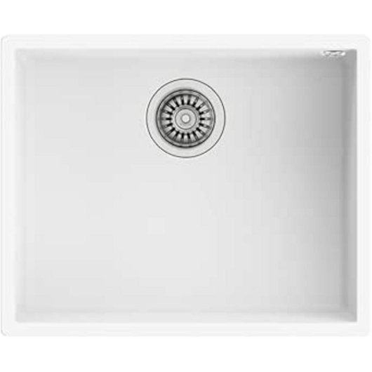Fregadero Teka Square 50.40 TG Blanco Tegranite+ 1 Cubeta Bajo Encimera 500x400mm