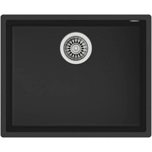Lava-loiças Teka Square 50.40 TG Tegranite+ 1 Bacia 20cm Preto Sob-Topo