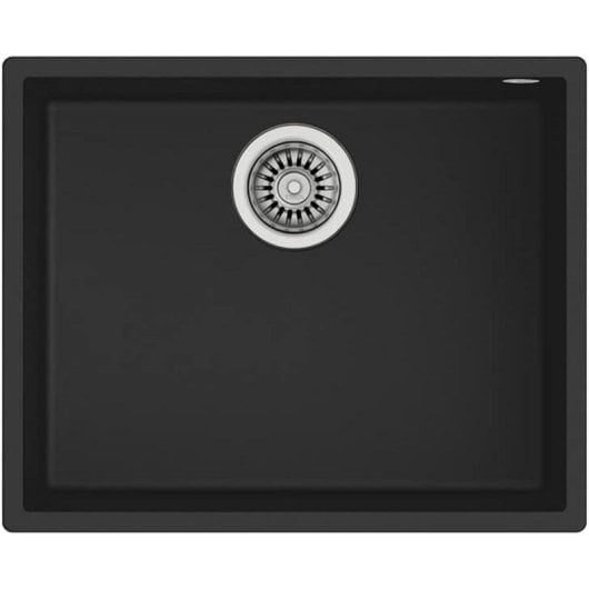 Fregadero Teka Square 50.40 Tegranite+ 1 cuve Rectangulaire Noir Mueble 60 cm