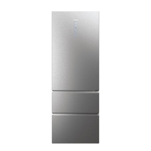 Frigorífico Haier Combi 2.00m 486L Classe D Inox Zona Fresca 10kg/24h