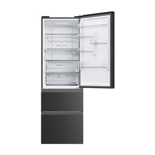 Frigorífico Haier Combi 185cm 360L D Negro No Frost Cajones 3D Air Surround Fresher Techs