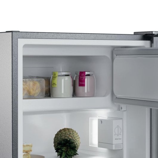 Frigorífico Candy Independiente 85cm 129L E Acciaio Inox LED Congelatore 4 Stelle