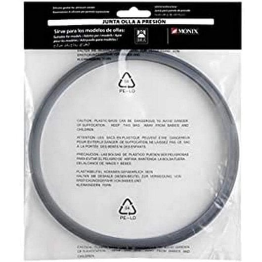 BRA A990935 Monix 9L graue Silikondichtung für Schnellkochtöpfe, 24 cm, Original-Ersatzteil