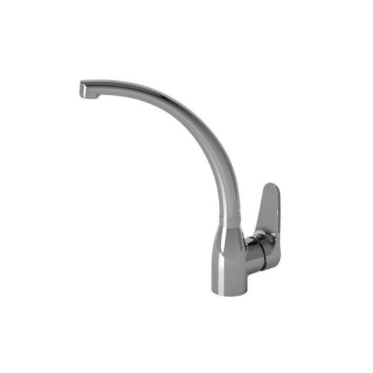 Grifo de Cocina Cata CBA/C Latón Cromo Caño Alto Retirable Giratorio 360° 3/8"