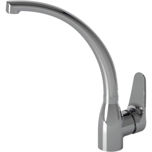 Grifo de Cocina Cata CBA/C Latón Cromo Caño Alto Retirable Giratorio 360° 3/8"