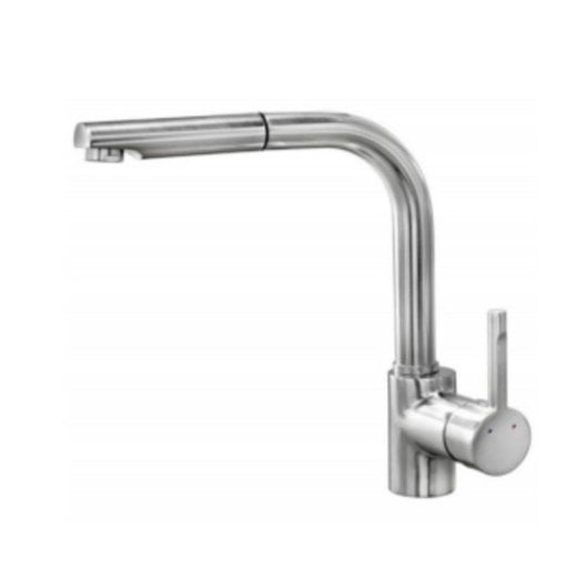 Grifo Teka Ark 938I Acero Inoxidable Caño Alto Extraíble Monomando 3/8"