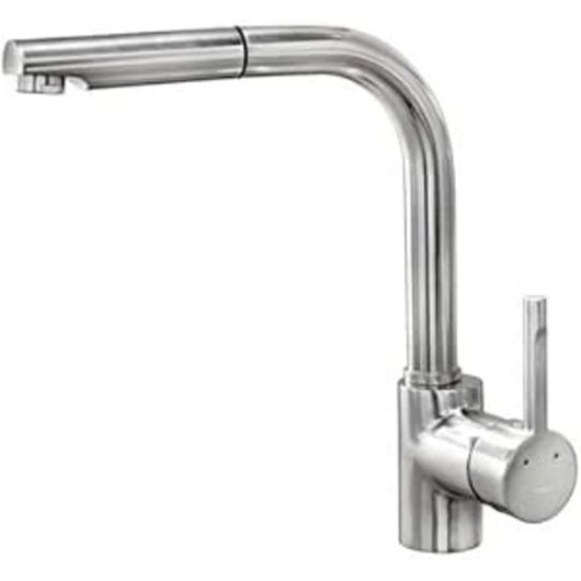 Grifo Teka Ark 938I Acero Inoxidable Caño Alto Extraíble Monomando 3/8"