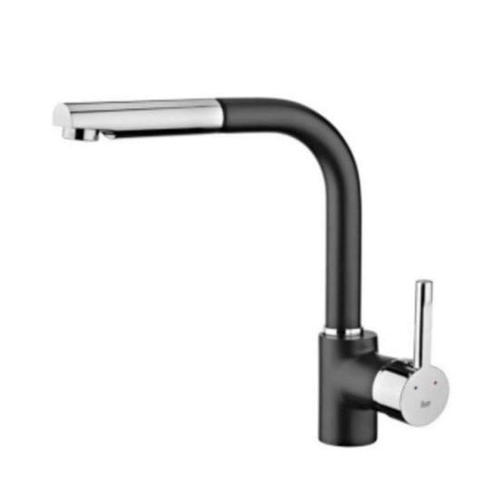 Grifo de cocina Teka Ark 938 N negro acero inoxidable caño extraíble antihuella