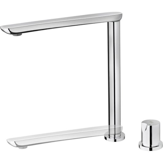 Grifo Cocina Teka FO 985 Acero Inoxidable Monomando Caño Retraíble Bajo Ventana 3/8"