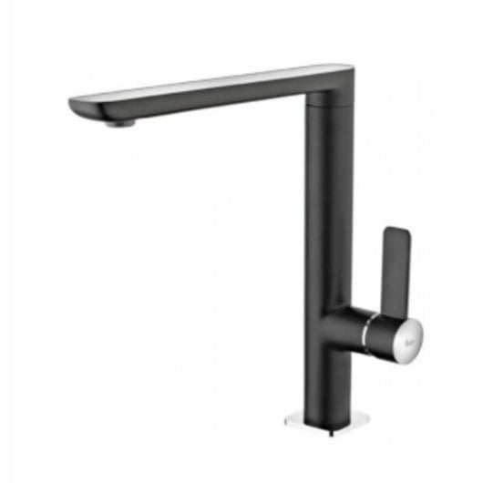 Robinet Teka FO 915 NC Acier inoxydable Noir avec Bec Pivotant