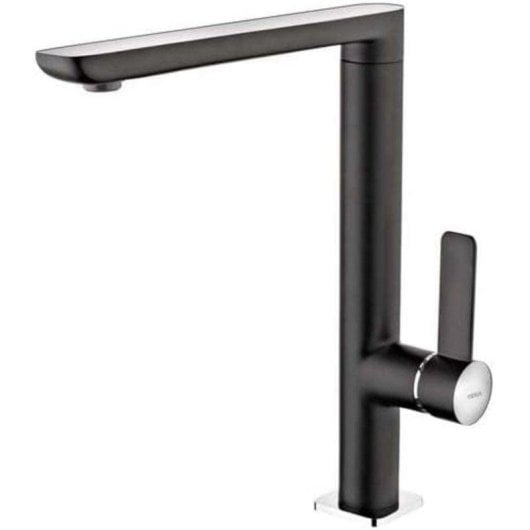 Grifo Cocina Teka FO 915 NC Negro Acero Inoxidable Caño Alto Giratorio Monomando