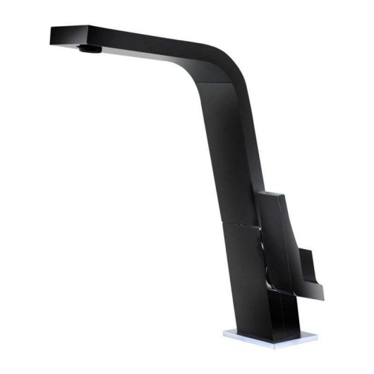 Grifo de cozinha Teka IC 915 Black Monomando Caño Alto Plano Giratório 30,2 cm Preto
