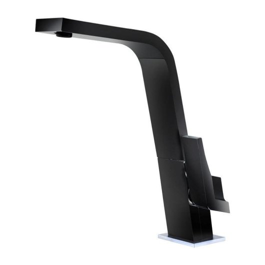 Grifo de cozinha Teka IC 915 Black Monomando Caño Alto Plano Giratório 30,2 cm Preto