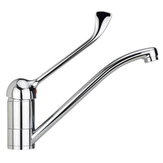 Grifo de cocina profesional Teka MED 913 monomando caño giratorio cromado 28,3 cm