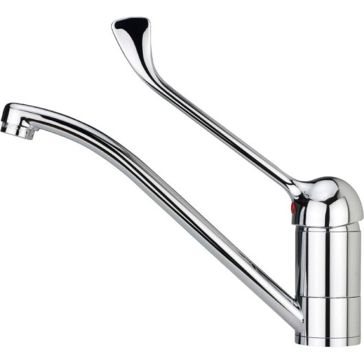 Robinet de Cuisine Teka MED 913 Chromé Ergonomique avec Poignée Unique et Bec Pivotant