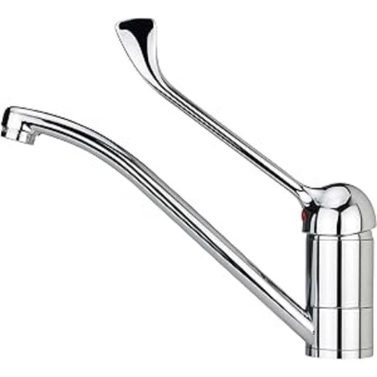 Robinet de Cuisine Teka MED 913 Chromé Ergonomique avec Poignée Unique et Bec Pivotant