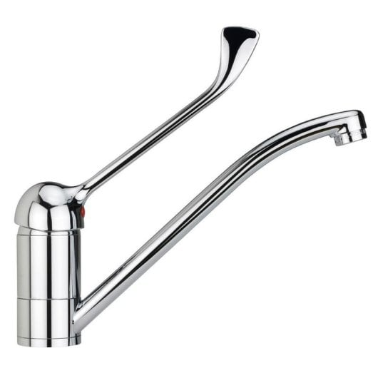 Grifo de cocina profesional Teka MED 913 monomando caño giratorio cromado 28,3 cm