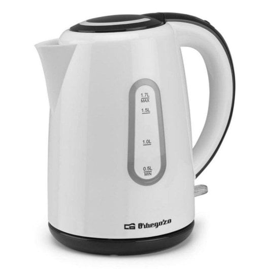 Wasserkocher Orbegozo KT 6004 1,7L 2200W Weiß Kabellos Verdecktes Heizelement