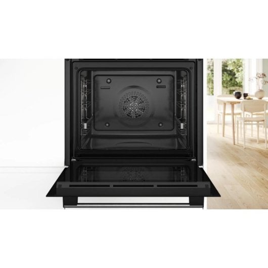 Horno eléctrico Bosch HQA514ES3 71L Schwarz Edelstahl mit Heißluftdampf