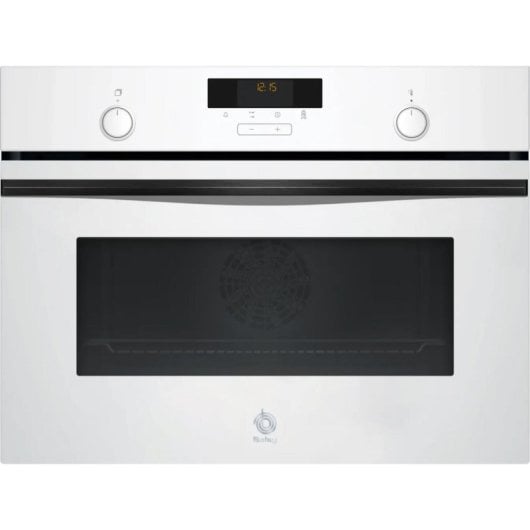Horno eléctrico Balay 3CB5159B3 47L Cristal blanco con Aqualisis y Raíles Flex