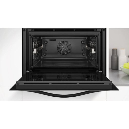 Horno eléctrico Balay 3CB5159B3 47L Cristal blanco con Aqualisis y Raíles Flex