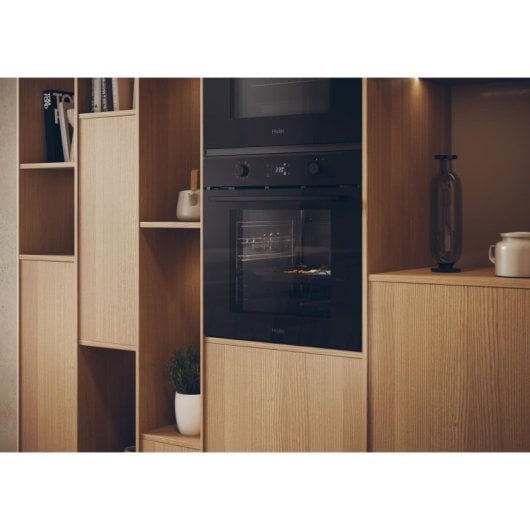 Four électrique Haier ID Series 2 H6 ID2P5B3YTB 78L Noir avec nettoyage pirolitique et connectivité Wi-Fi