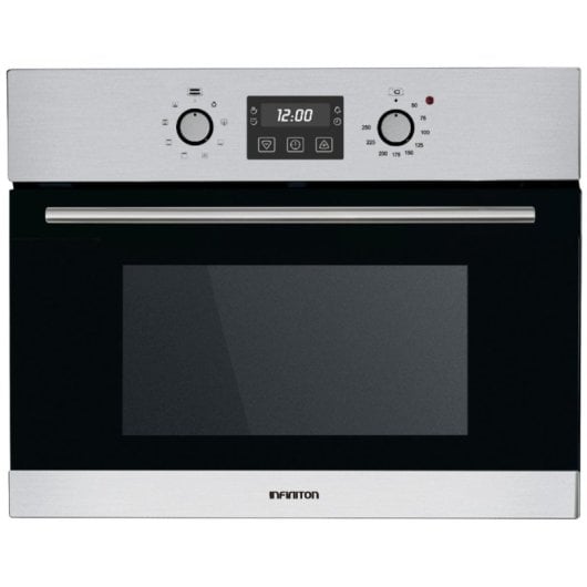 Horno eléctrico Infiniton 45AXD8 40L Crystal Black display LED 7 funciones Inox